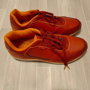 Vionic Zen Walking Casual Sneakers Size 9. Red and Orange.